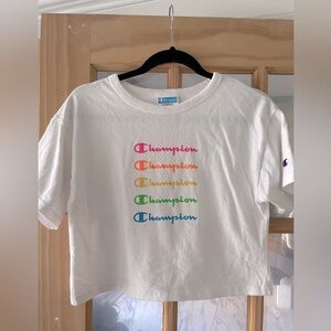 EUC Champion oversized cropped t shirt size XS